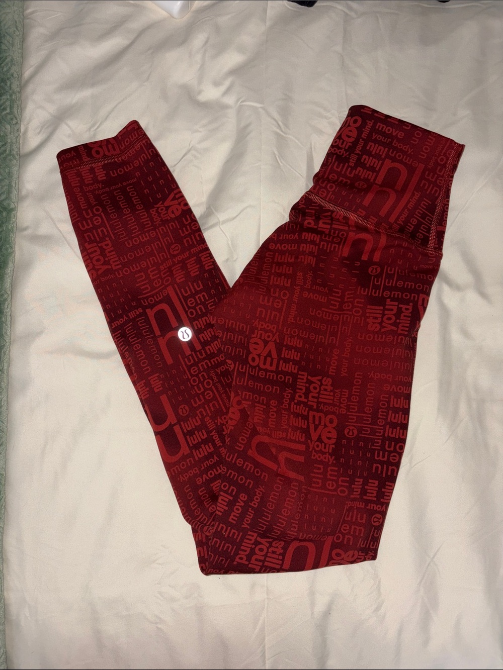 Lululemon Red Patterned Leggings